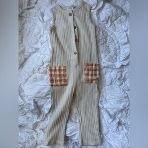 Zara gingham pocket jumpsuit